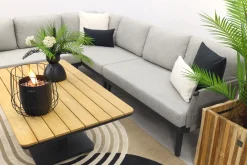 Durban/Medina teak verstelbare loungeset - hoekbank - 2-delig - Op=Op