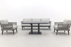 Durban/Medina verstelbare stoel-bank loungeset - 4-delig - Op=Op