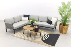 Durban/mindo loungeset - hoekbank - 3-delig - Op=Op