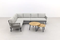 Durban/mindo loungeset - hoekbank - 3-delig - Op=Op