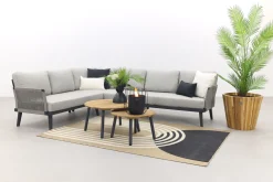 Durban/mindo loungeset - hoekbank - 3-delig - Op=Op
