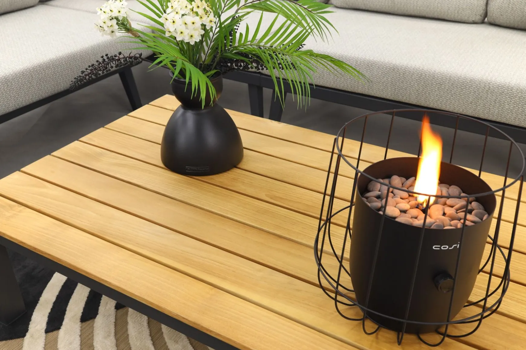 Durban/mindo loungeset - hoekbank - 2-delig - Op=Op