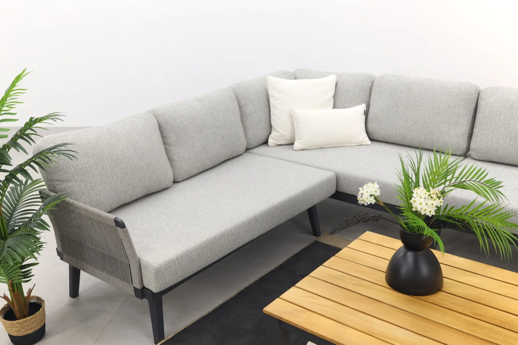 Durban/mindo loungeset - hoekbank - 2-delig - Op=Op