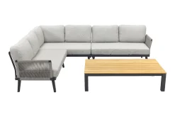 Durban/mindo loungeset - hoekbank - 2-delig - Op=Op