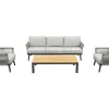 Durban/Mindo stoel-bank loungeset - 4-delig - Op=Op