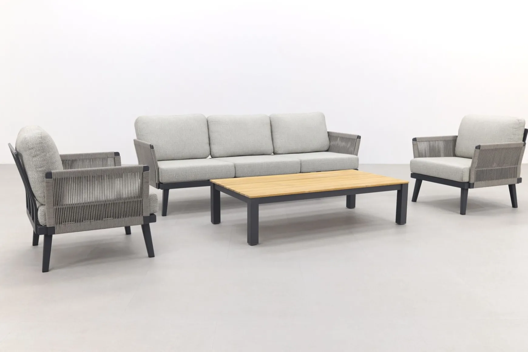 Durban/Mindo stoel-bank loungeset - 4-delig - Op=Op