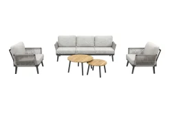 Durban/Mindo stoel-bank loungeset - 5-delig - Op=Op