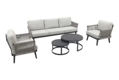 Durban/Rhodos stoel-bank loungeset - 5-delig - Op=Op