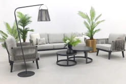 Durban/Rhodos stoel-bank loungeset - 5-delig - Op=Op