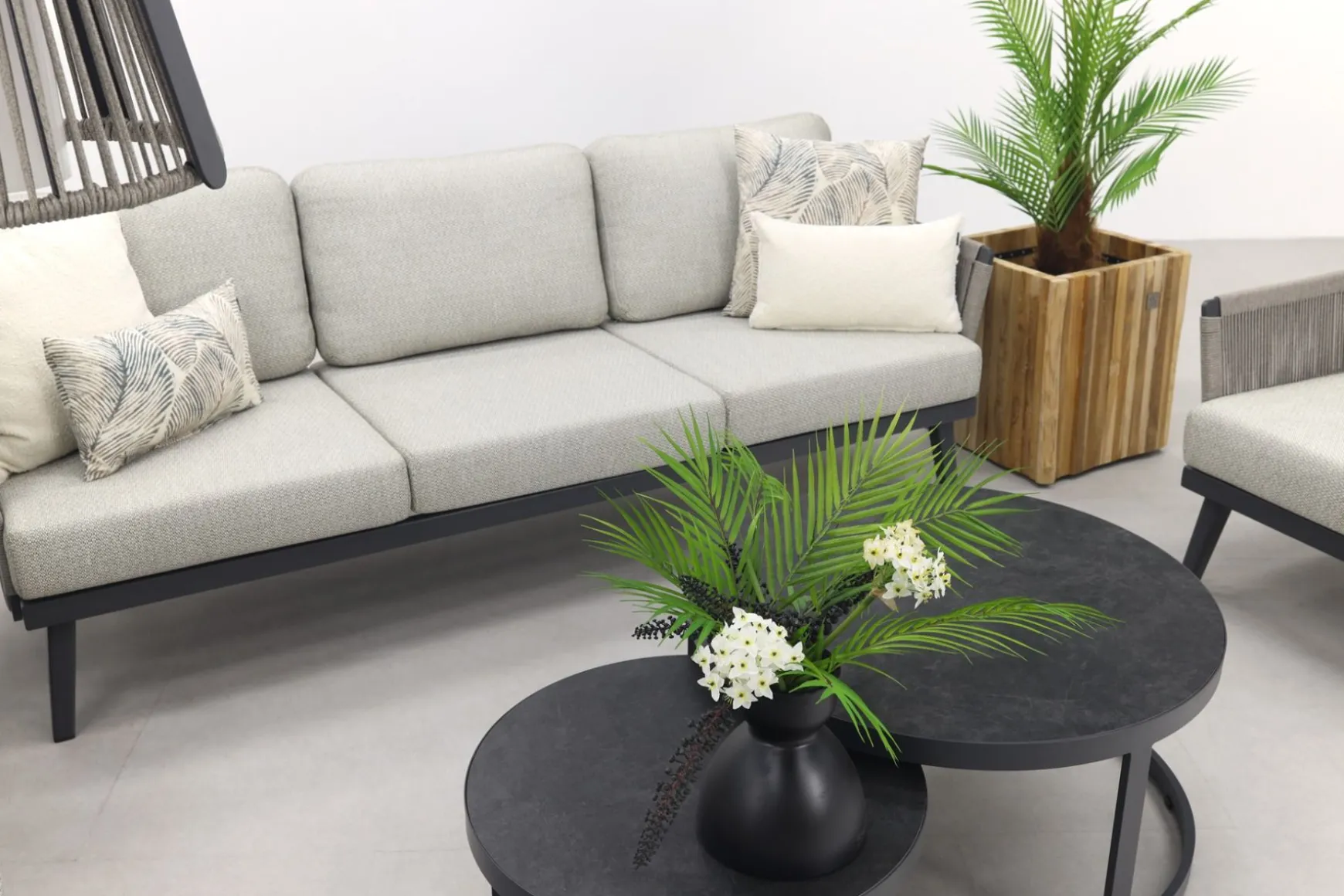 Durban/Rhodos stoel-bank loungeset - 5-delig - Op=Op