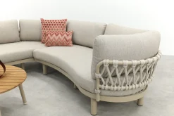 Emilia/Mindo organische rope loungeset - Latte/Beige