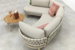 Emilia/Mindo organische rope loungeset - Latte/Beige