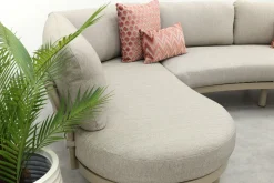 Emilia/Mindo organische rope loungeset - Latte/Beige