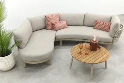 Emilia/Mindo organische rope loungeset - Latte/Beige