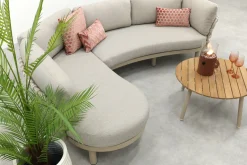 Emilia/Mindo organische rope loungeset - Latte/Beige