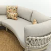 Emilia organische rope lounge hoekbank - Latte/Beige