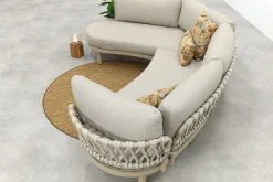 Emilia organische rope lounge hoekbank - Latte/Beige