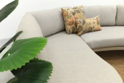 Emilia organische rope lounge hoekbank - Latte/Beige
