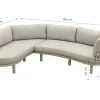 Emilia/Orion organische rope loungeset - Latte/Beige