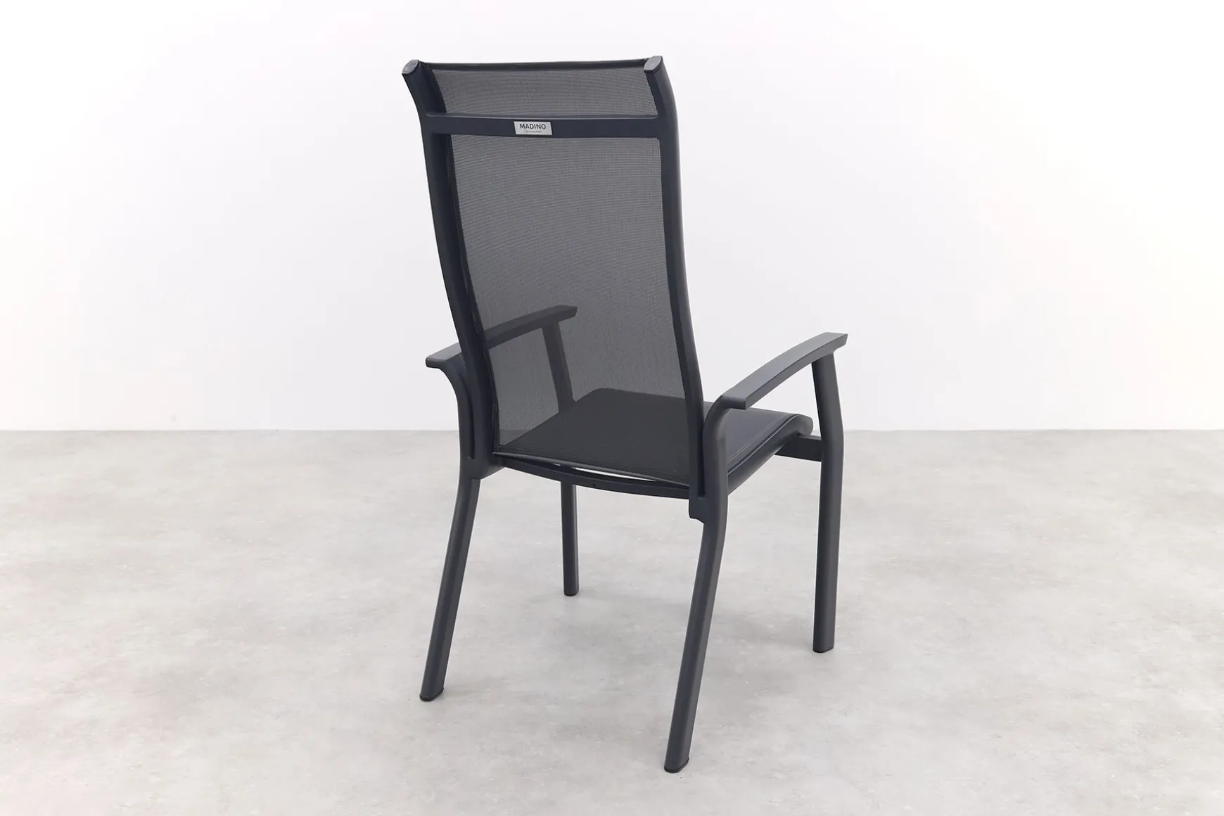 Excellent/Kings 6-persoons stapelbare dining tuinset 220x100 cm. - Antraciet