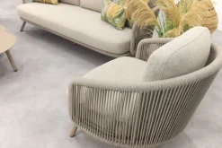 Flow stoel/bank loungeset (5-delig) - Zand/Latte