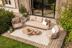 Flow stoel/bank loungeset (5-delig) - Zand/Latte