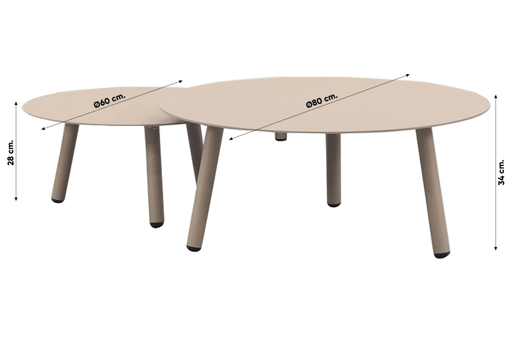 Flow stoel/bank loungeset (5-delig) - Zand/Latte