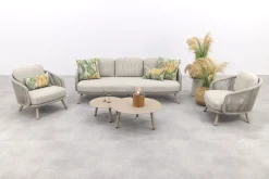 Flow stoel/bank loungeset (5-delig) - Zand/Latte
