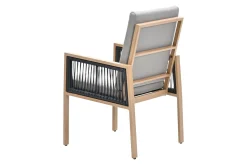 Garden Impressions Decala tuinstoel - teak look - aluminium OP=OP