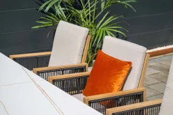 Garden Impressions Decala tuinstoel - teak look - aluminium OP=OP