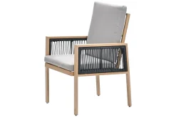Garden Impressions Decala tuinstoel - teak look - aluminium OP=OP