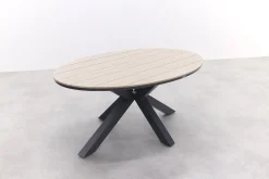 Garden Impressions Edison ovale tuintafel polywood 180x115 cm.