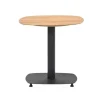 Garden Impressions - Leon bijzettafel - 50x50xH49 - Carbon Black/Light teak look OP=OP