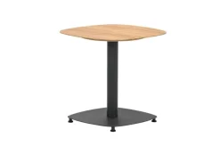 Garden Impressions - Leon bijzettafel - 50x50xH49 - Carbon Black/Light teak look OP=OP