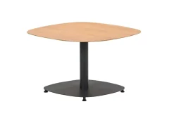 Garden Impressions - Leon bijzettafel - 70x70xH42 - Carbon Black/Light teak look OP=OP