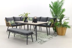 Garden Impressions Margriet lounge dining set - Naturel - 6 delig