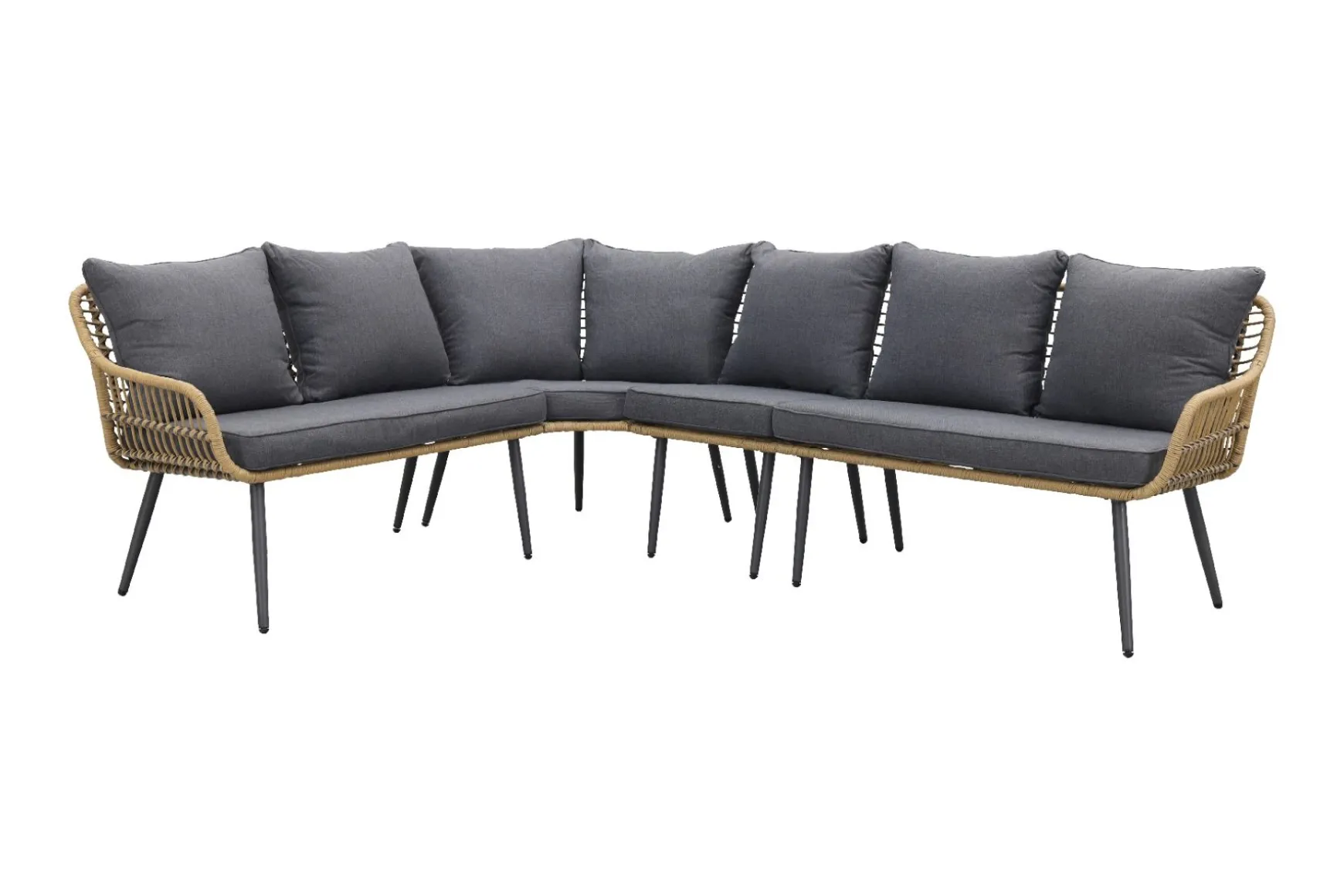 Garden Impressions Margriet lounge dining set - Naturel - 6 delig