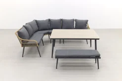 Garden Impressions Margriet lounge dining set - Naturel - 6 delig