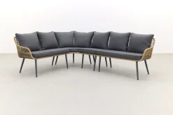 Garden Impressions Margriet lounge dining set - Naturel - 6 delig