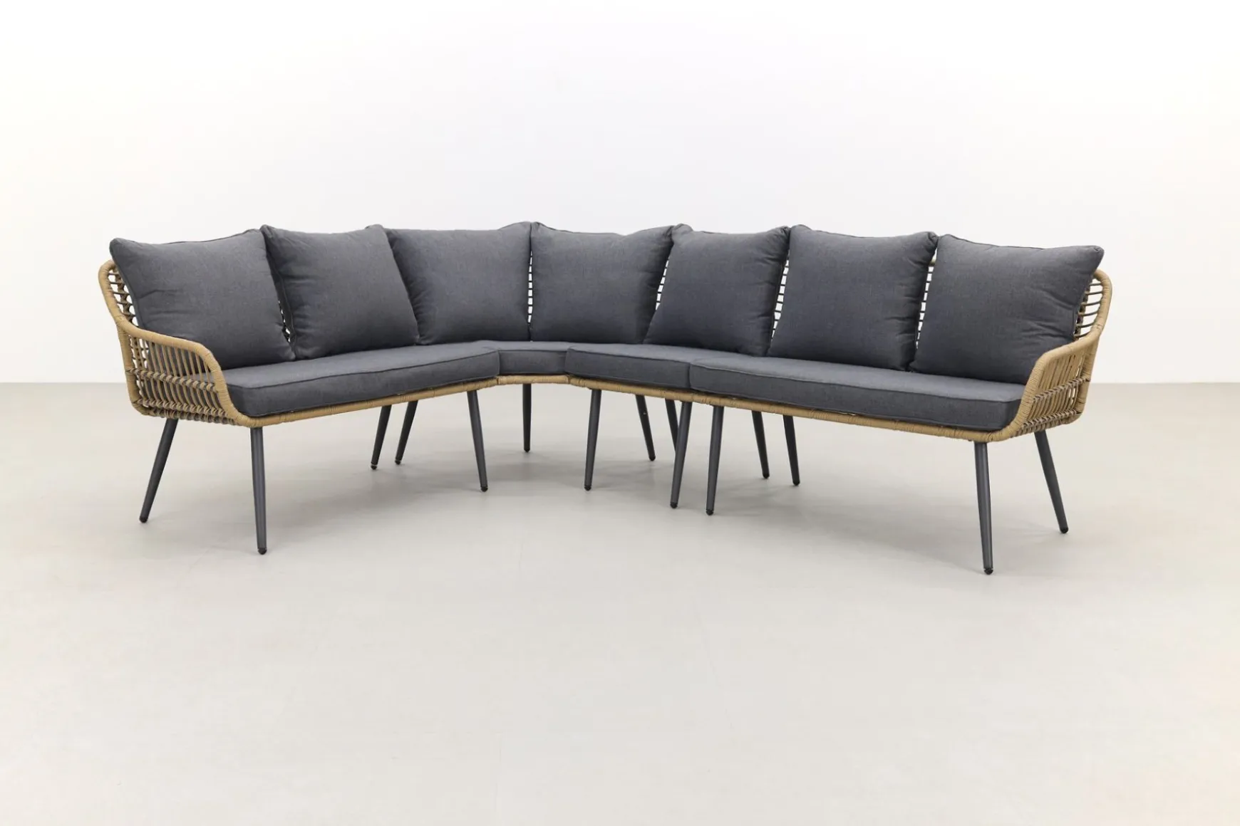 Garden Impressions Margriet lounge dining set - Naturel - 6 delig