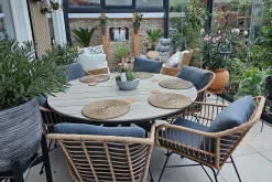 Garden Impressions Margriet naturel / Edison 148 cm. - ronde tuinset