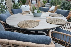 Garden Impressions Margriet naturel / Edison 148 cm. - ronde tuinset