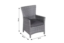 Garden Impressions Nikki kindertuinstoel - Earl grey / Reflex black