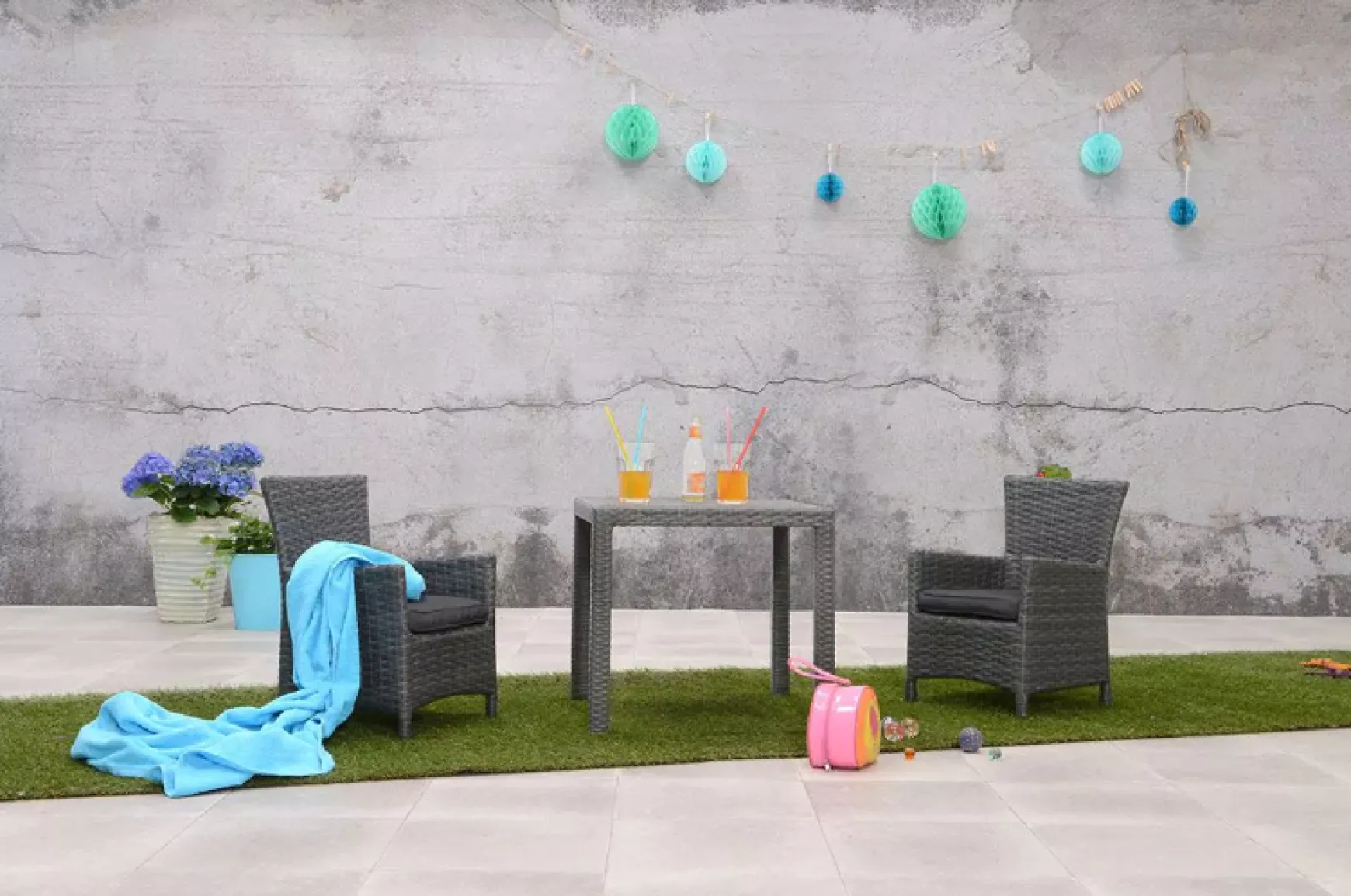 Garden Impressions Nikki kindertuinstoel - Earl grey / Reflex black