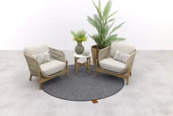 Garden Impressions Talara stoel loungeset 3-delig - Zand