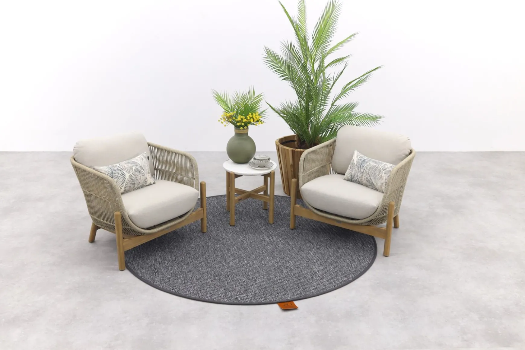 Garden Impressions Talara stoel loungeset 3-delig - Zand