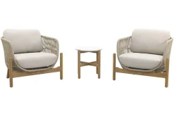 Garden Impressions Talara stoel loungeset 3-delig - Zand