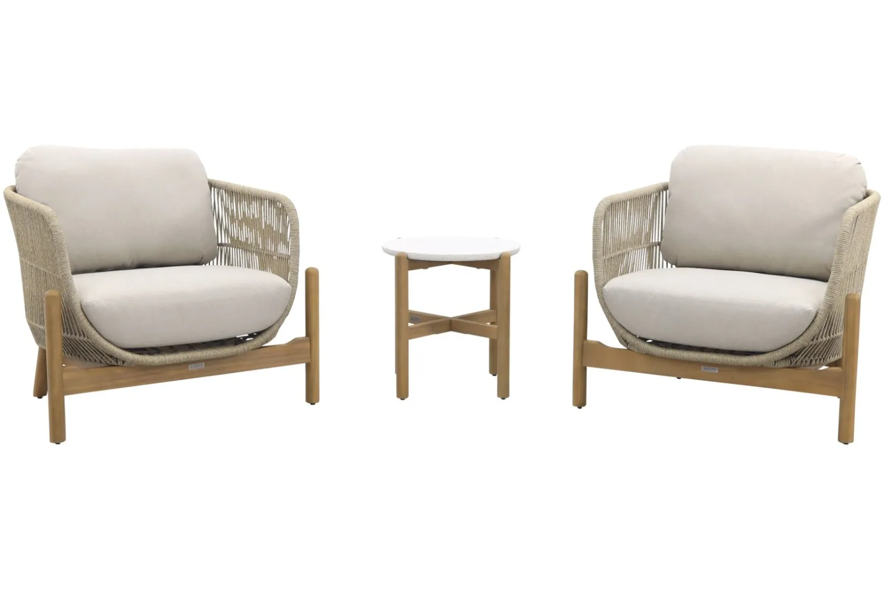 Garden Impressions Talara stoel loungeset 3-delig - Zand