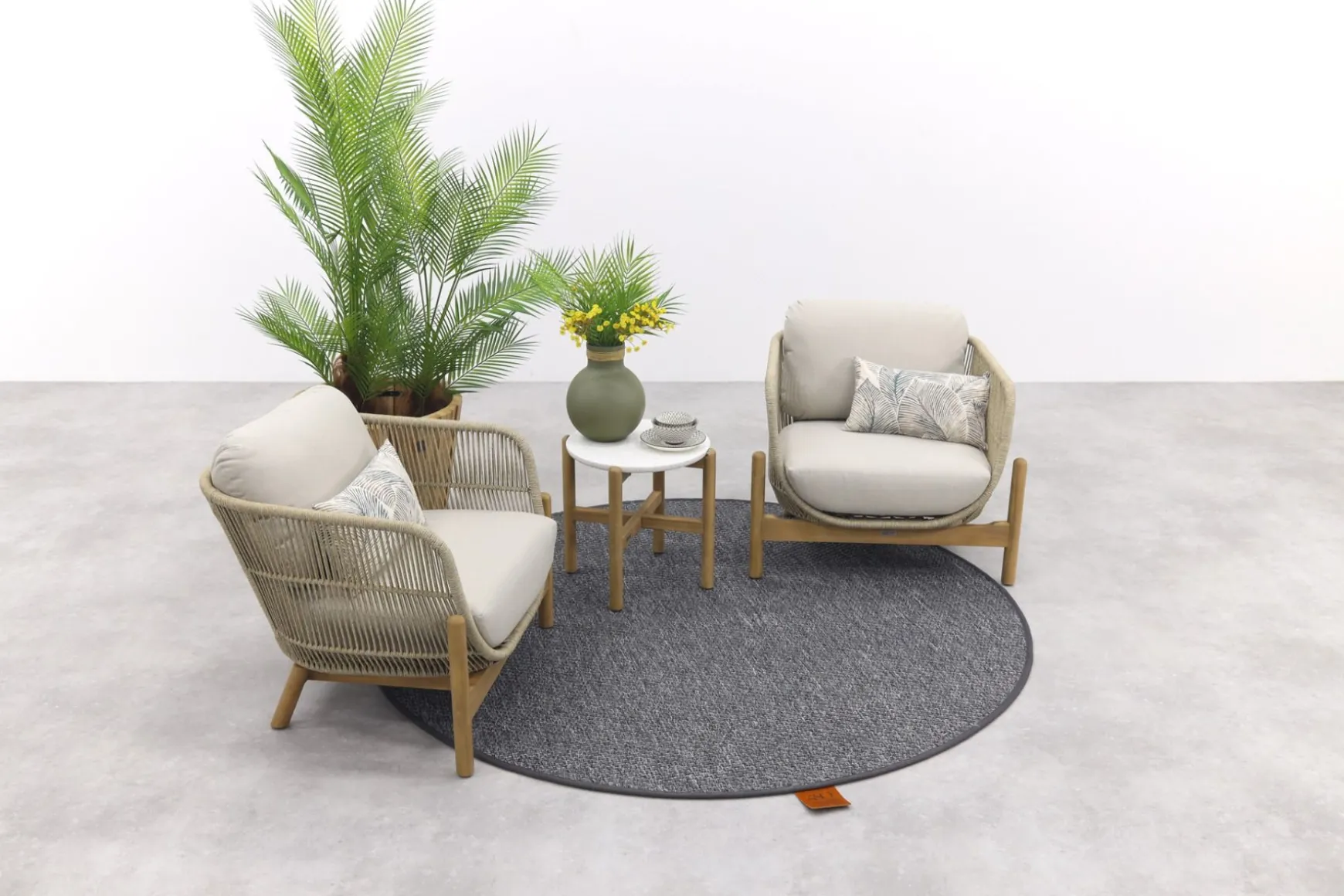 Garden Impressions Talara stoel loungeset 3-delig - Zand