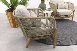 Garden Impressions Talara stoel loungeset 3-delig - Zand